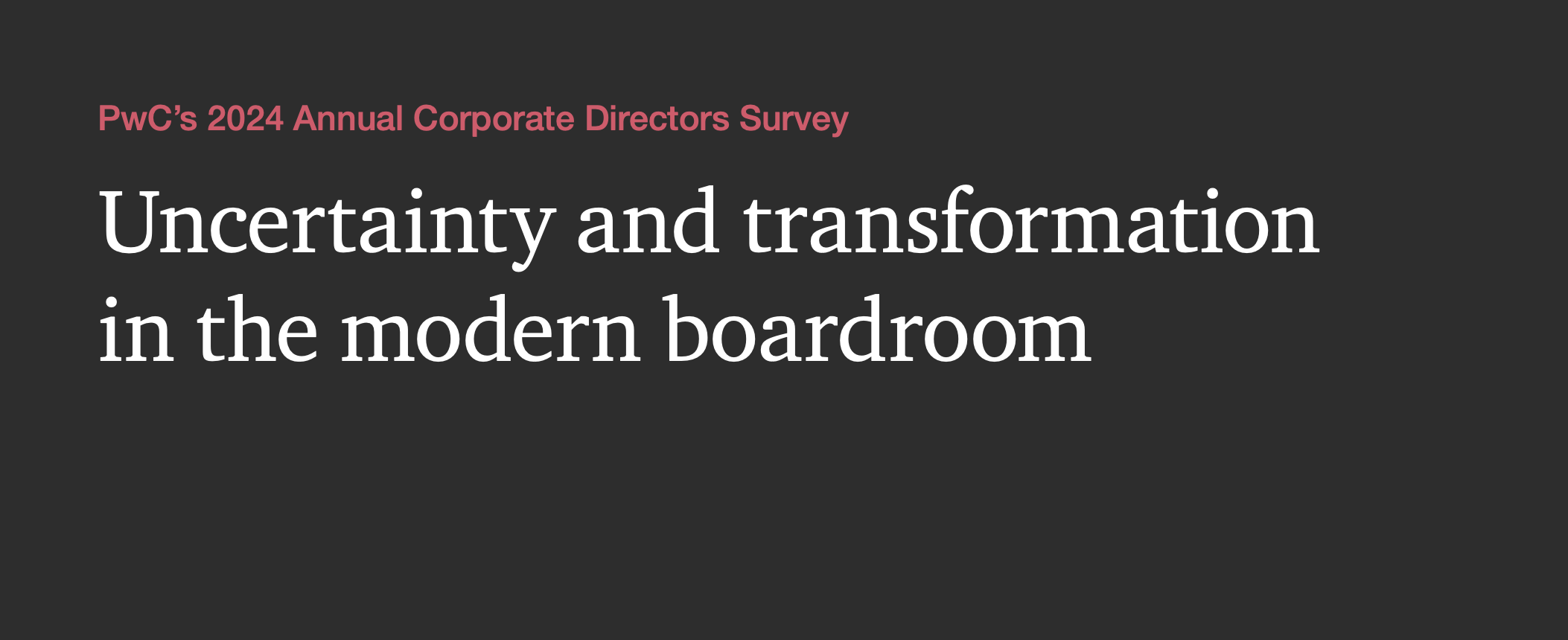 2024 PwC Survey